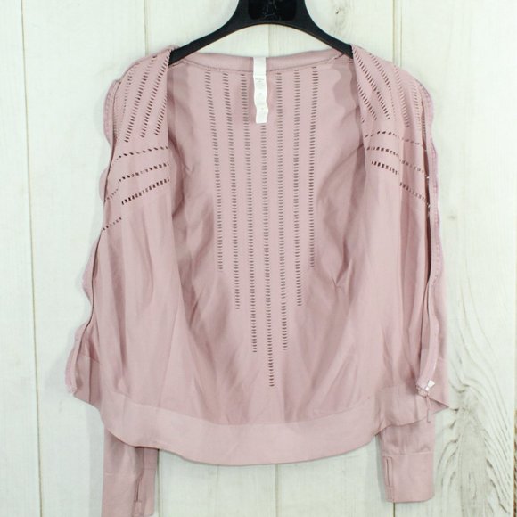 Marika Davis Tek Purple Seamless Perforated Stretch Full Zipper Jacket Size XS-S - Picture 7 of 12